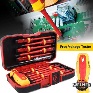 Set Profesionalnih Izolovanih Šrafcigera – 13 u 1