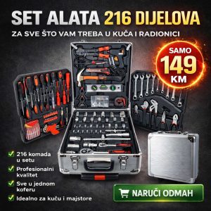 KOFER ALATA 216 DIJELOVA